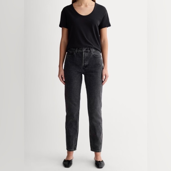 Everlane Black (Cheeky Jean) Straight Leg Jeans Mid-Rise Fit - Size 27 (US 4) - Picture 1 of 7